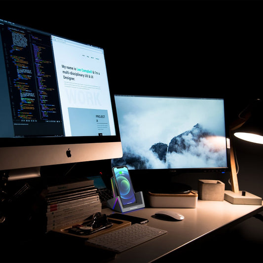 Wireless Charger, RGBTRON DT-G1 PLUS RGB Lighting 3 in 1 Qi-Certified 15W Fast Charging Station for Apple iWatch Series 5/4/3/2/1,AirPods,Wireless Charging Stand for iPhone 11 Series/XS MAX/XR/XS/X/8/8 Plus/Samsung(With a plug)