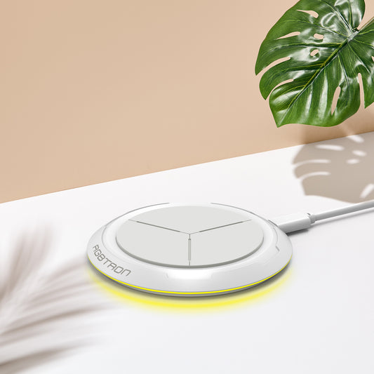 RGBTRON DT-G6 Wireless Charger, Wireless Charging Pad Compatible with iPhone 1313 Pro13 Pro Max13 Mini, 1212 Pro12 Pro Max12 Mini, AirPods 2Pro, MagSafe Charger, Mag Charger - Black, White