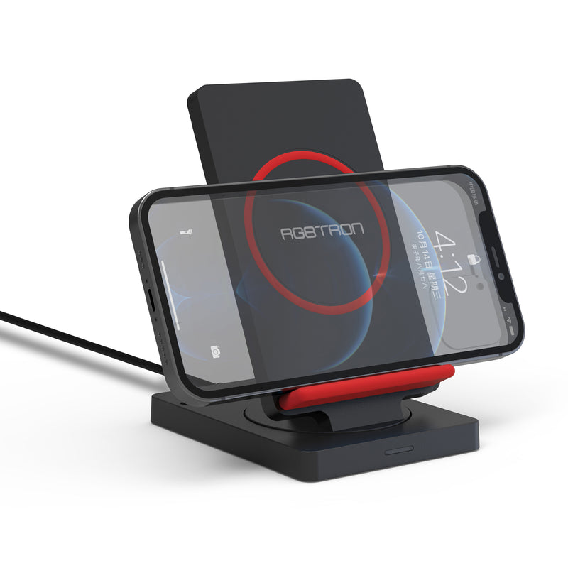 RGBTRON DT-G2 Fast Wireless Charger,15W Wireless Charging Dock Compatible With Samsung S21S20+S10S9S8S7Note 20Ultra1098, 7.5W For iPhone 12SE 202011 ProXS MaxXRX8 Plus, rotatable