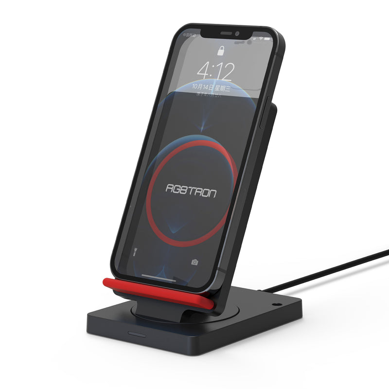 RGBTRON DT-G2 Wireless Charging Station, Wireless iPhone Charger, 15W Charging Station for Apple iPhone 13 Pro Max13 Pro1312 Pro Max12 Pro1211 Pro Max11 Pro11SEX XRXS8, rotatable
