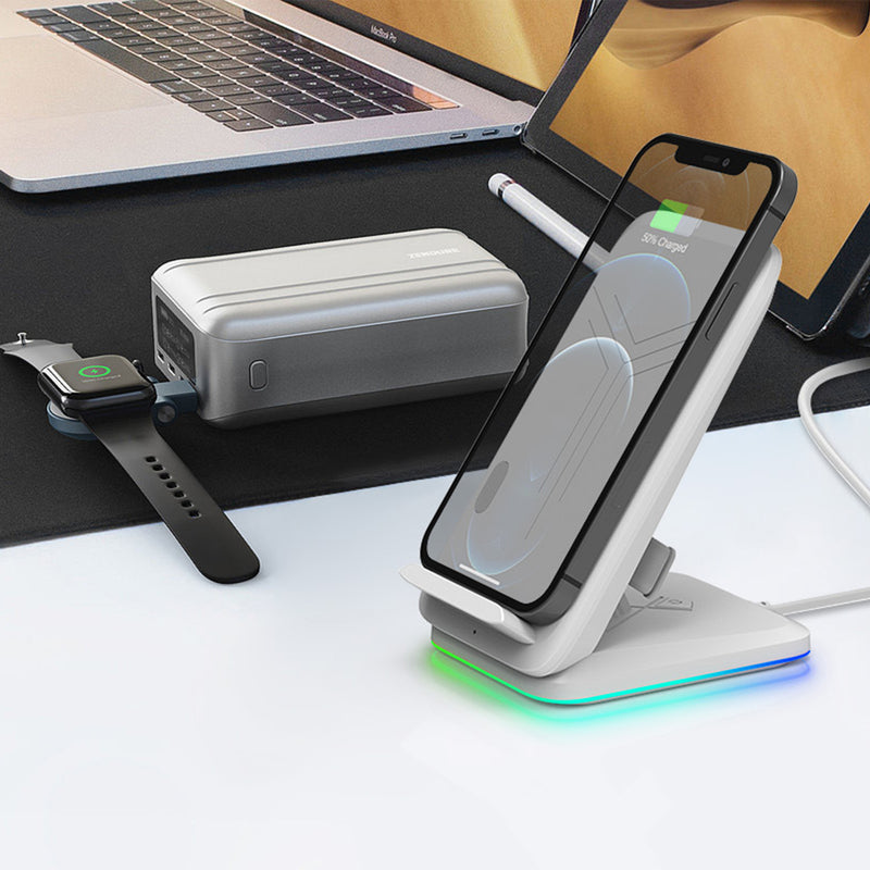 RGBTRON DT-G5 Wireless Charger Wireless Phone Charger Stand Qi-Certified 15W Max Compatible with Apple iPhone 1212 Pro Max 11Pro11Pro MaxXRXS MaxXSX88Plus, Samsung Galaxy