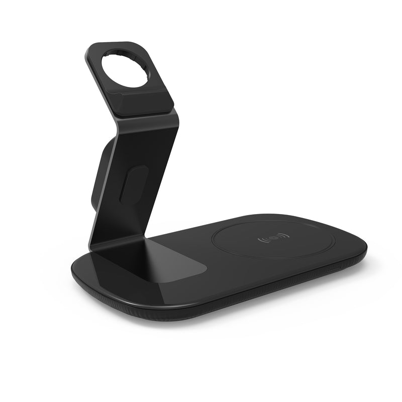 RGBTRON DT-X1 Wireless Charger, 2 in 1 Wireless Charger Station for iWatch, AirPods, Qi Fast Wireless Charging Stand for iPhone 131211 SeriesXS MAXXSXRX88 Plus, Samsung Cell Phone (White, Black)