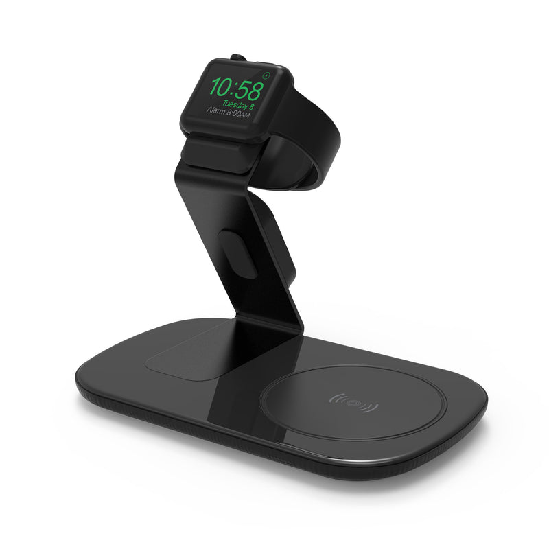 RGBTRON DT-X1 Wireless Charging Station, 2 in 1 Charger for Apple iPhoneiWatchAirpods,iPhone 13,12,11 (Pro, Pro Max)XSXRXSX8(Plus),iWatch 6SE5432,Airpods with Wireless case(White, Black)