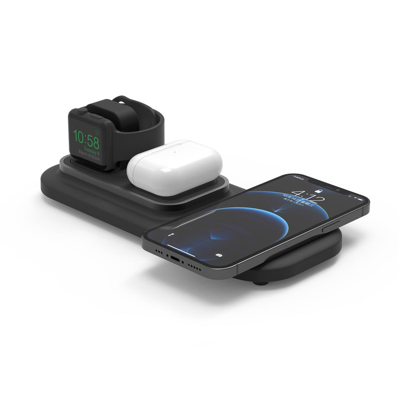 RGBTRON DT-X3 Wireless Charger, Wireless Charging Station 3 in 1 Compatible with iPhone 131212 Pro1111 Pro MaxXS MaxXRX 8 PlusSE, Fast Charging Pad Dock for iWatch 65432se, AirPods 12 Pro