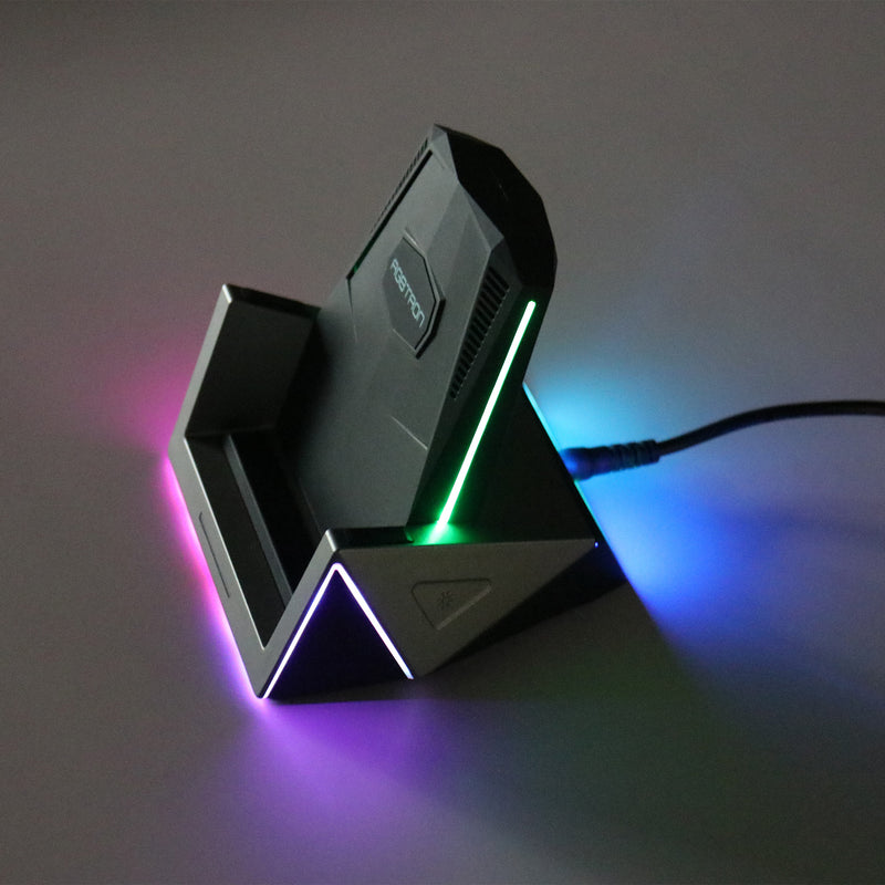 RGBTRON DT-G1 Plus - 33W Fast Wireless Charger, 3 in 1 RGB Lighting Gaming Wireless Charging Station for iPhone/Samsung/Other Qi enabled Devices.